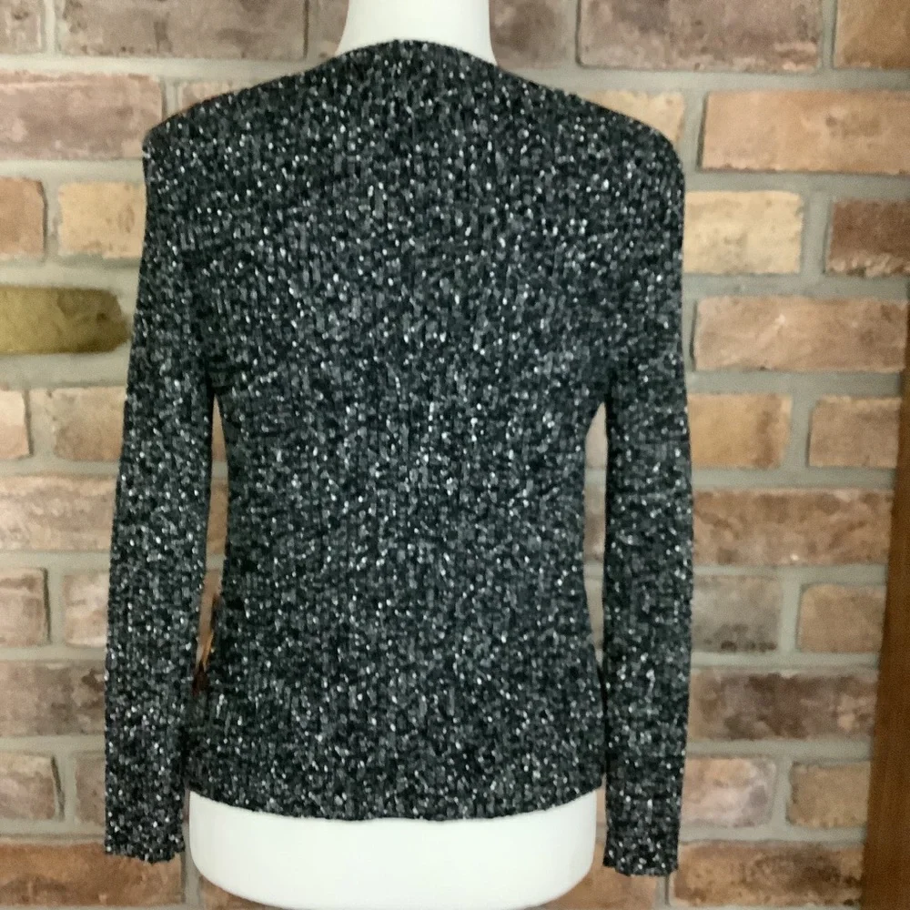 ADRIENNE VITTADINI Argyle Tweed Sweater 175